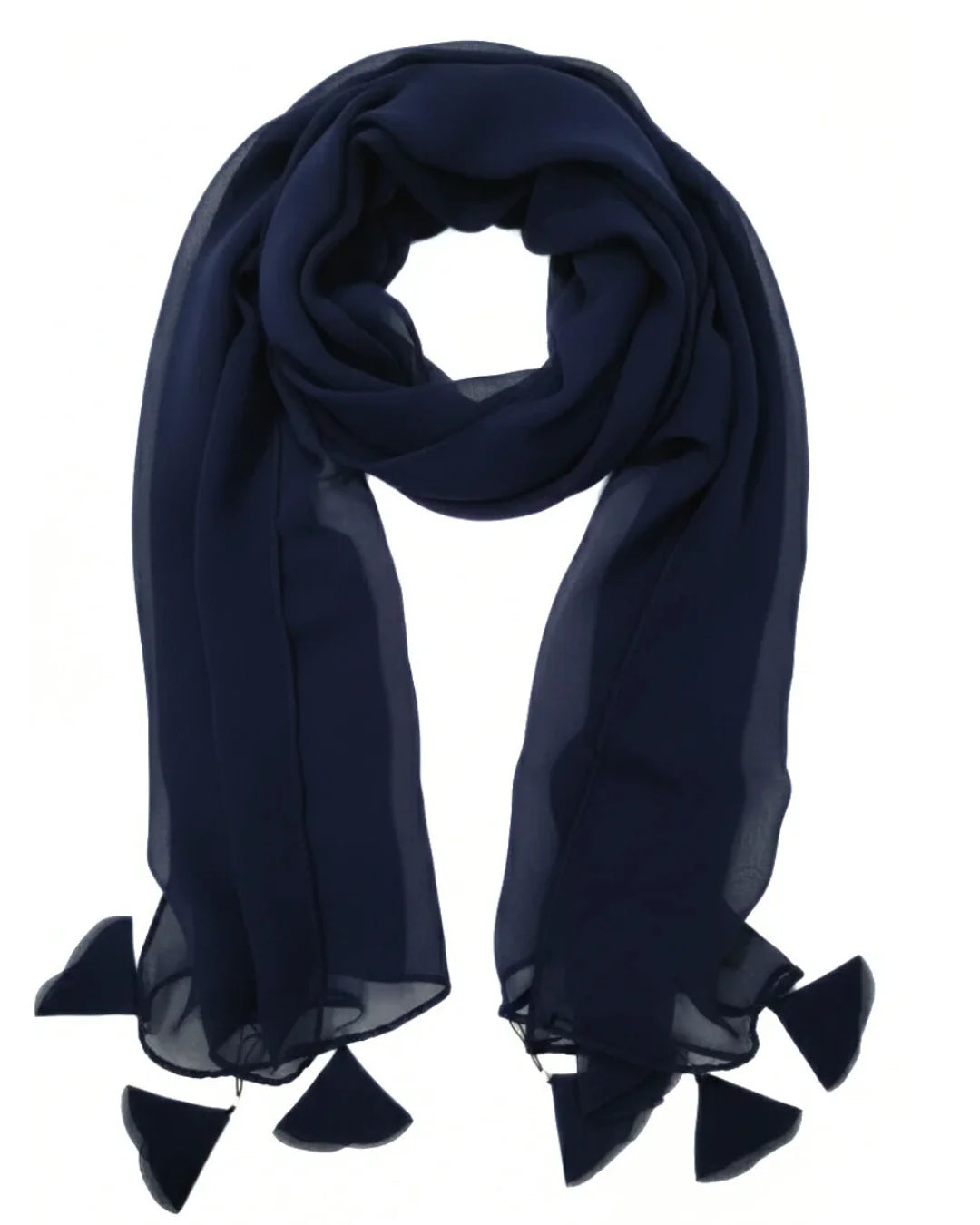 Plain Chiffon Hijab - Dark Blue / Navy Blue