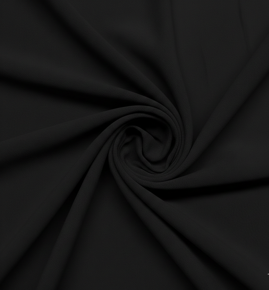 Georgette Hijab - Black