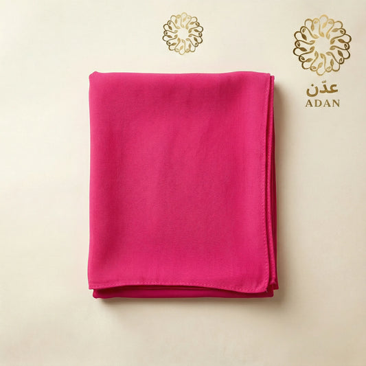 Georgette Hijab - Shocking Pink