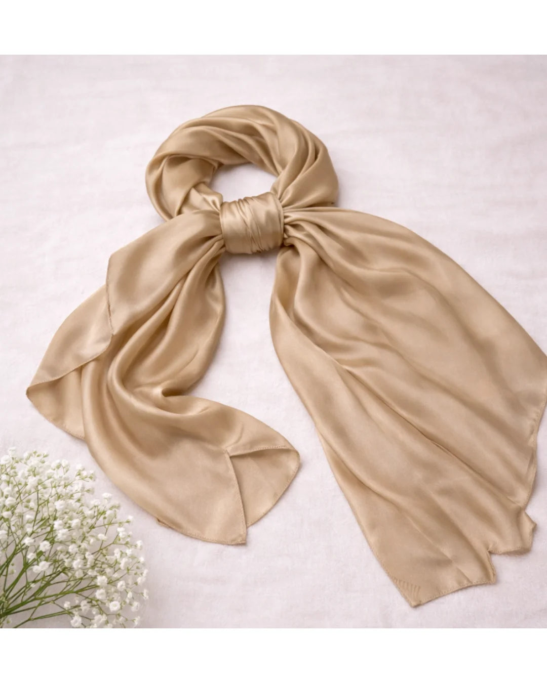 Silk Hijab - Nude / Skin Colour