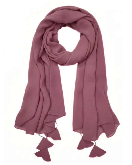 Plain Chiffon Hijab - Tea Pink
