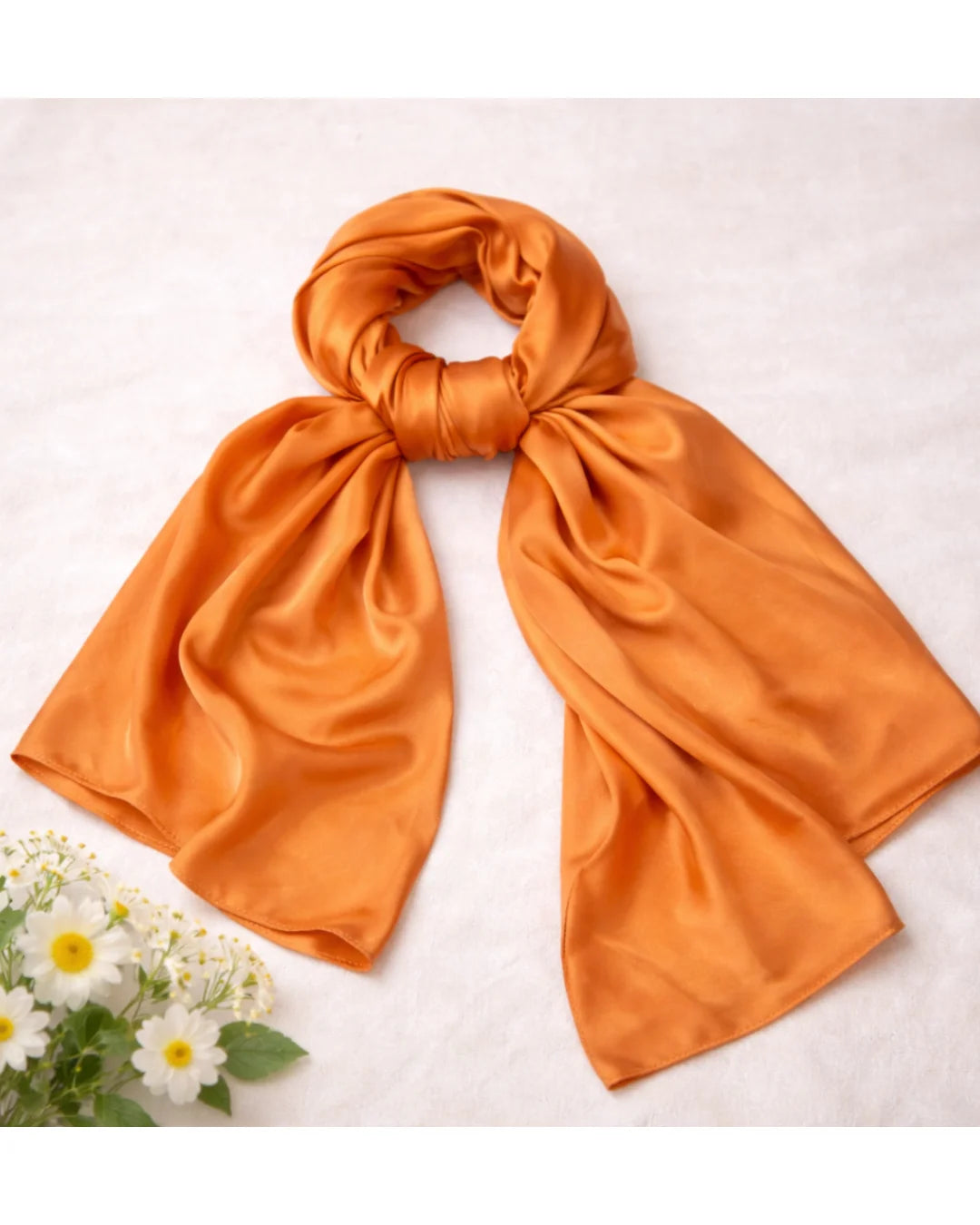 Silk Hijab - Orange