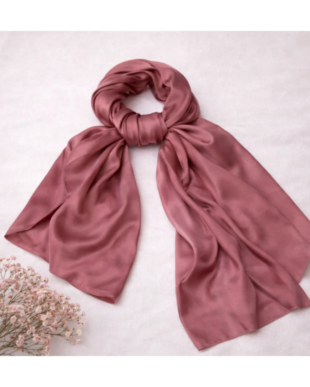 Silk Hijab - Rose Gold Colour