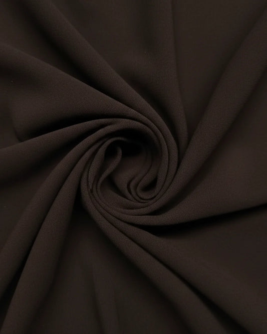 Georgette Hijab - Dark Brown