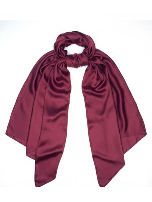 Silk Hijab - Maroon