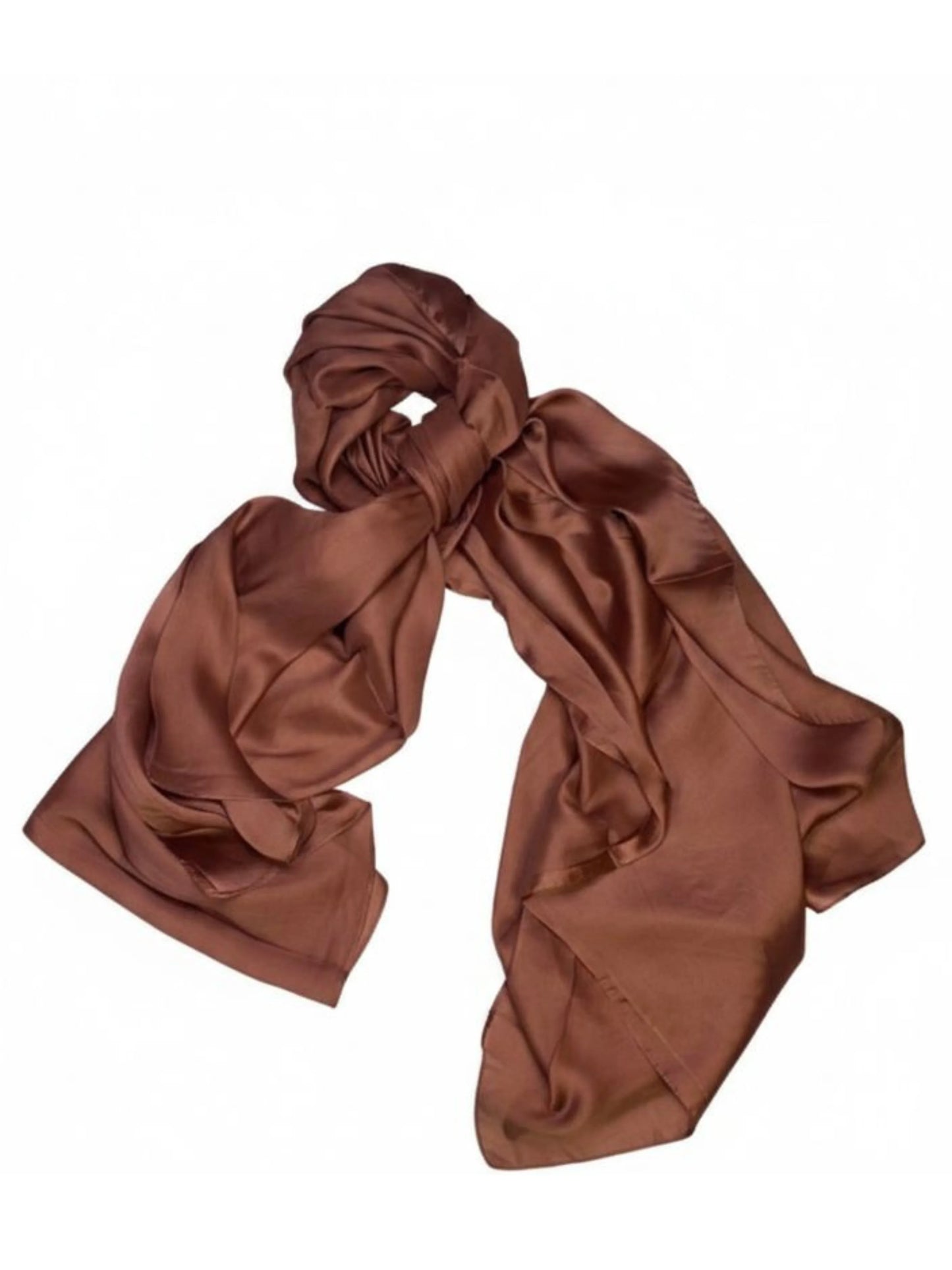 Silk Hijab - Brown