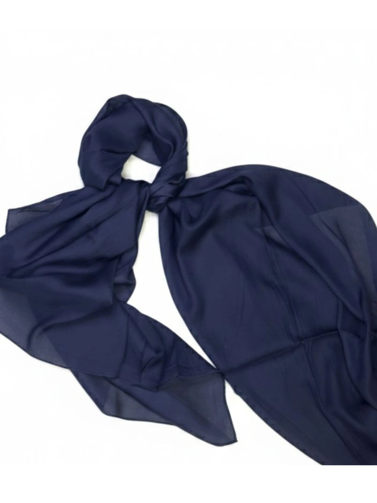 Silk Hijab - Dark Blue / Navy Blue