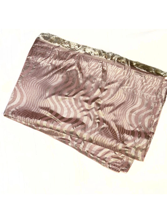 Printed Silk Hijab - Tea Pink