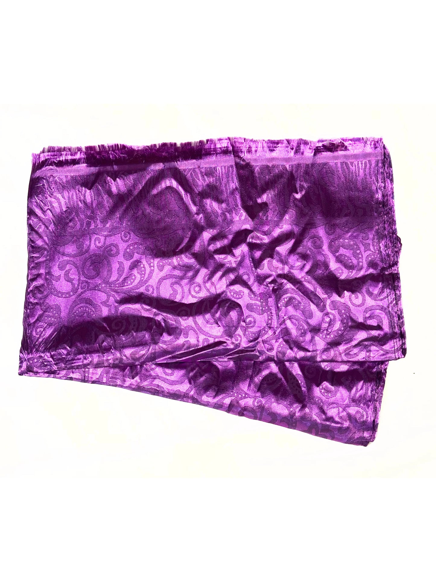 Printed Silk Hijab - Purple